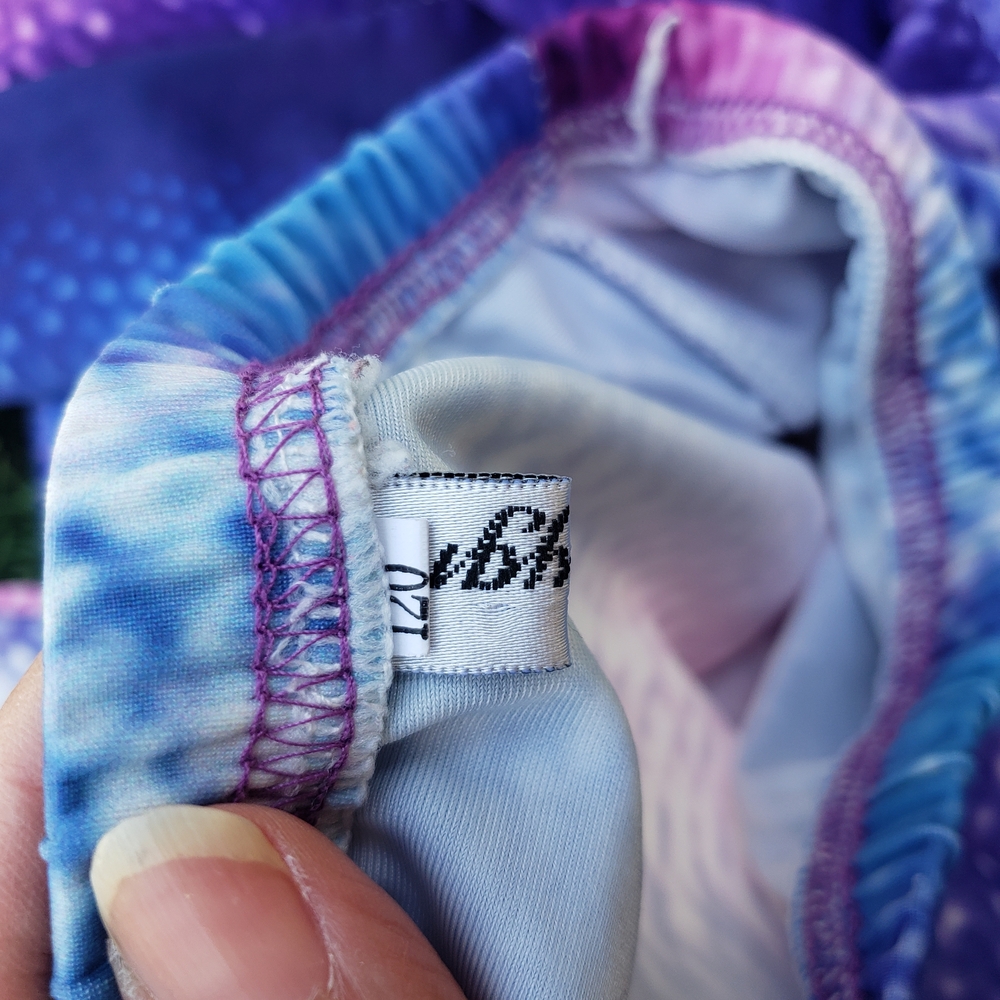 Girls Mermaid 3 Piece Bathing Suit (6-6X) - Picture 8 of 8